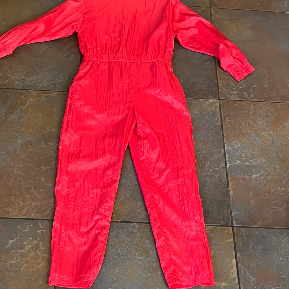 Vibrant Red Jumpsuit
